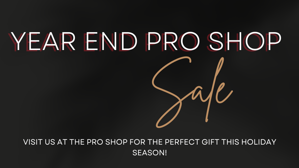 Year End Pro Shop Sale