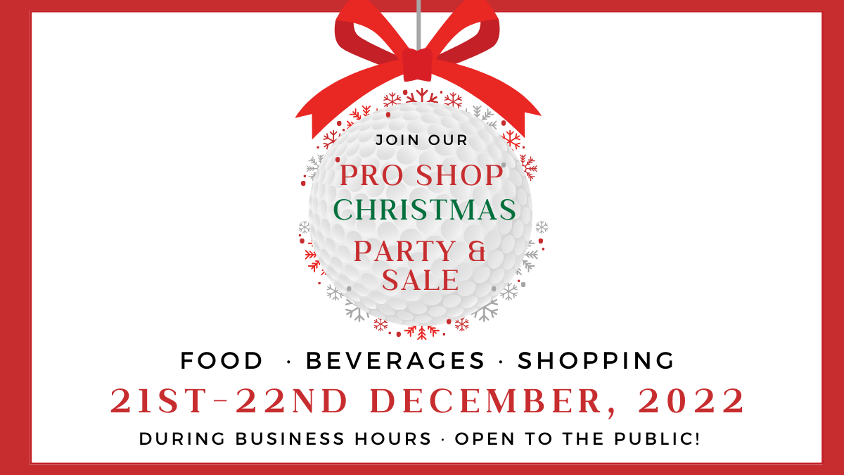 Pro Shop Christmas Party & Holiday Sale